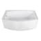 Aqua Eden Alcove Bathtubs, 60 L, 35 W, White, Acrylic VTDR603022L - alternate 1
